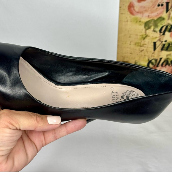 Vince Camuto Black Women's Pumps Mid Heels Size 9 - Picture 13 of 16